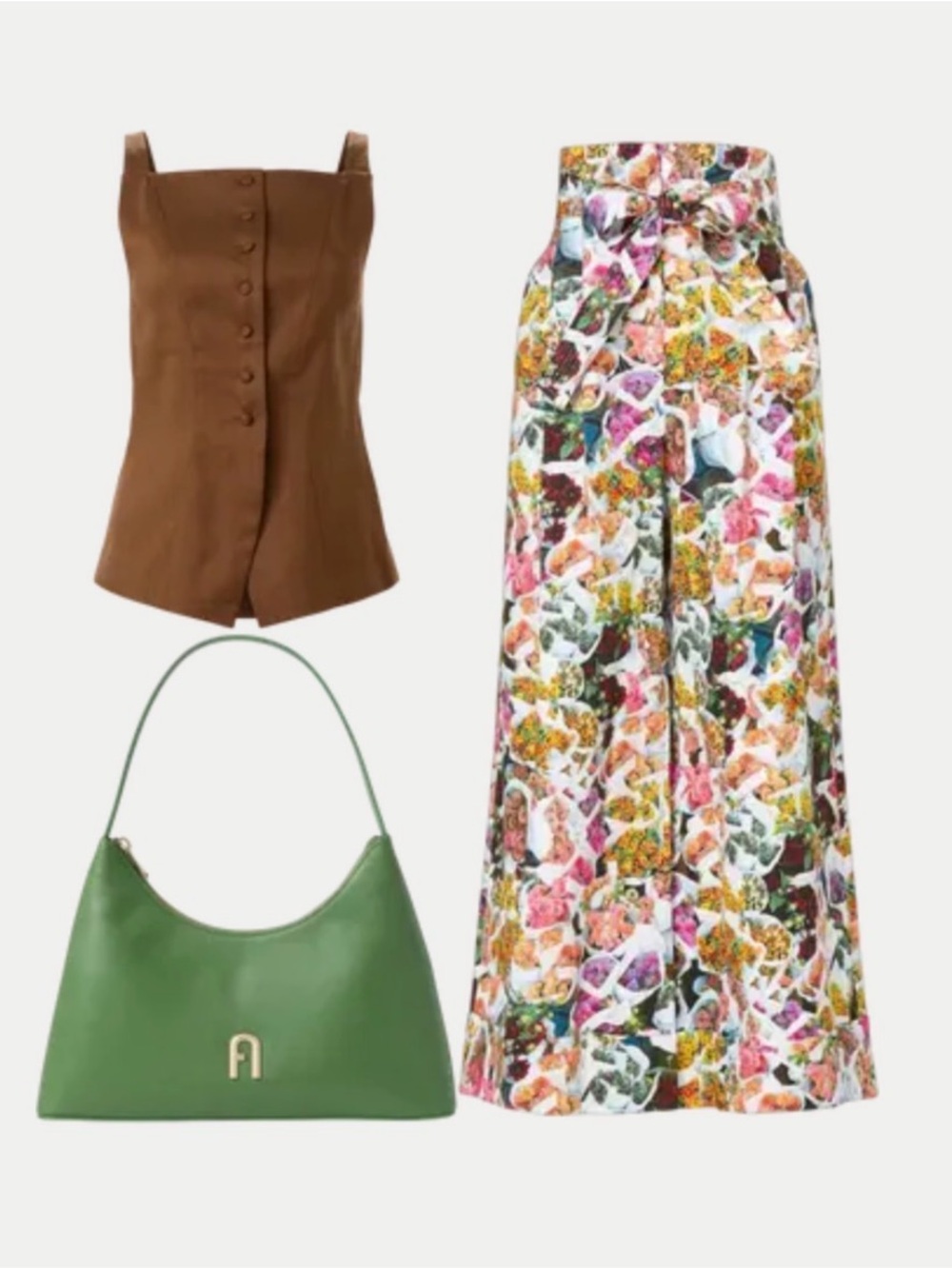 Adam Lippes Multicolor Floral Wide-Leg Pants - Picture 8 of 10